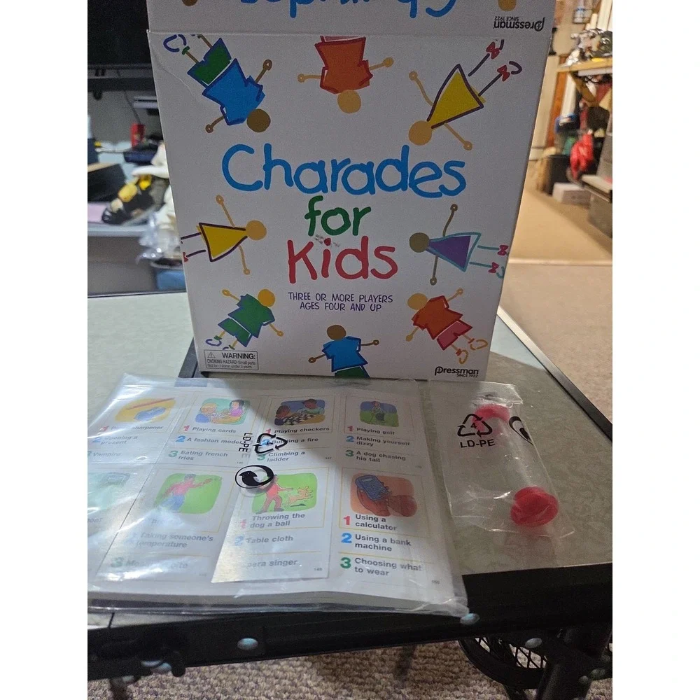 Charades Game for Kids 4+ Yrs With Colorful Pictures -